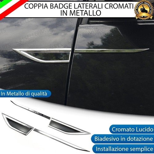 Coppia badge laterali - badge, cromati