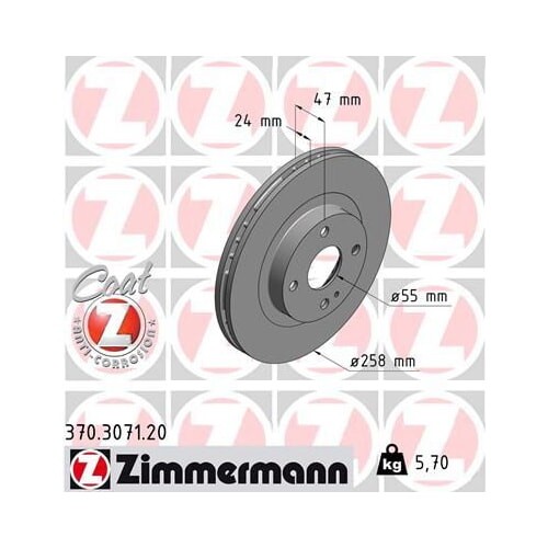 Zimmermann disco frenante - 2x,