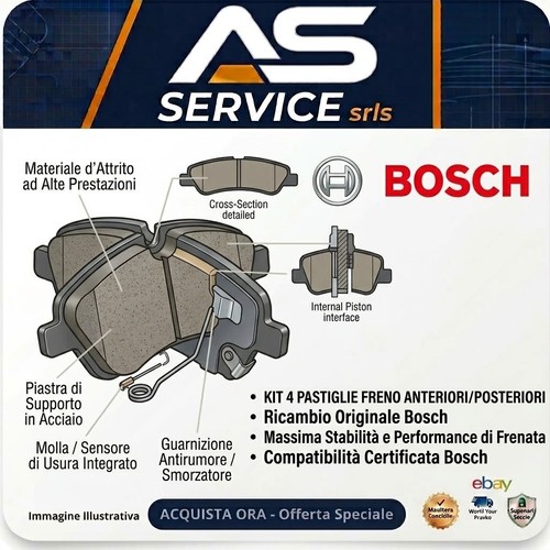 Kit pastiglie freno bosch - freno,